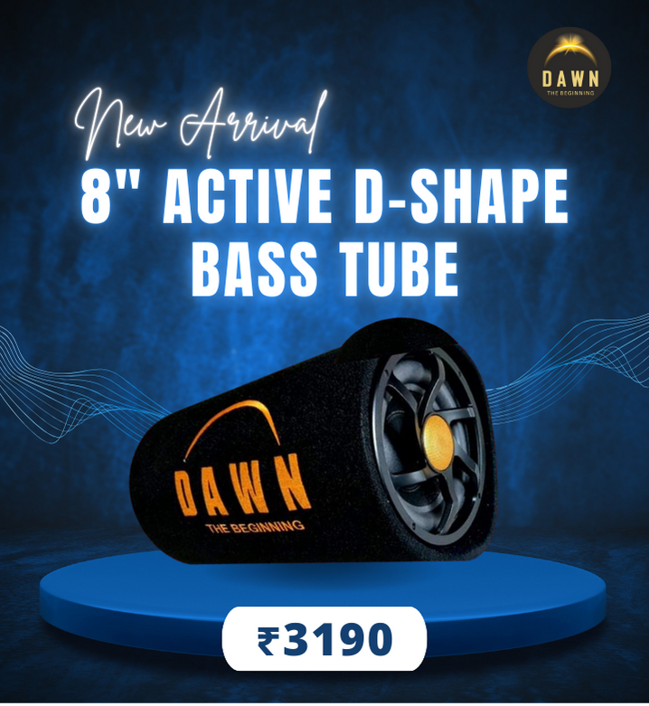 8" Active D Shape Bass Tube